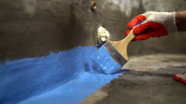Commercial Exterior Waterproofing project at a Orient, OH business property by SJ Waterproofing Pros